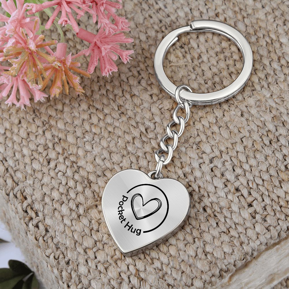 Personalized Pocket Hug Keychain / Pocket Anxiety Token / Mental Health Gifts / Custom Pocket Hug / Pocket Token Gift / Pocket Hugs
