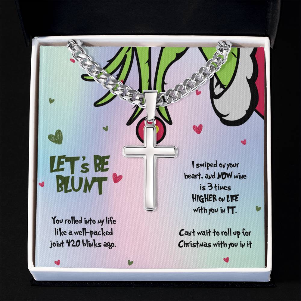 Personalized Stoner Bracelet for Boyfriend, Let's Be Blunt, Christmas Gift for Him, 420 Gifts for Men, Weed Marijuana Cannabis Jewelry