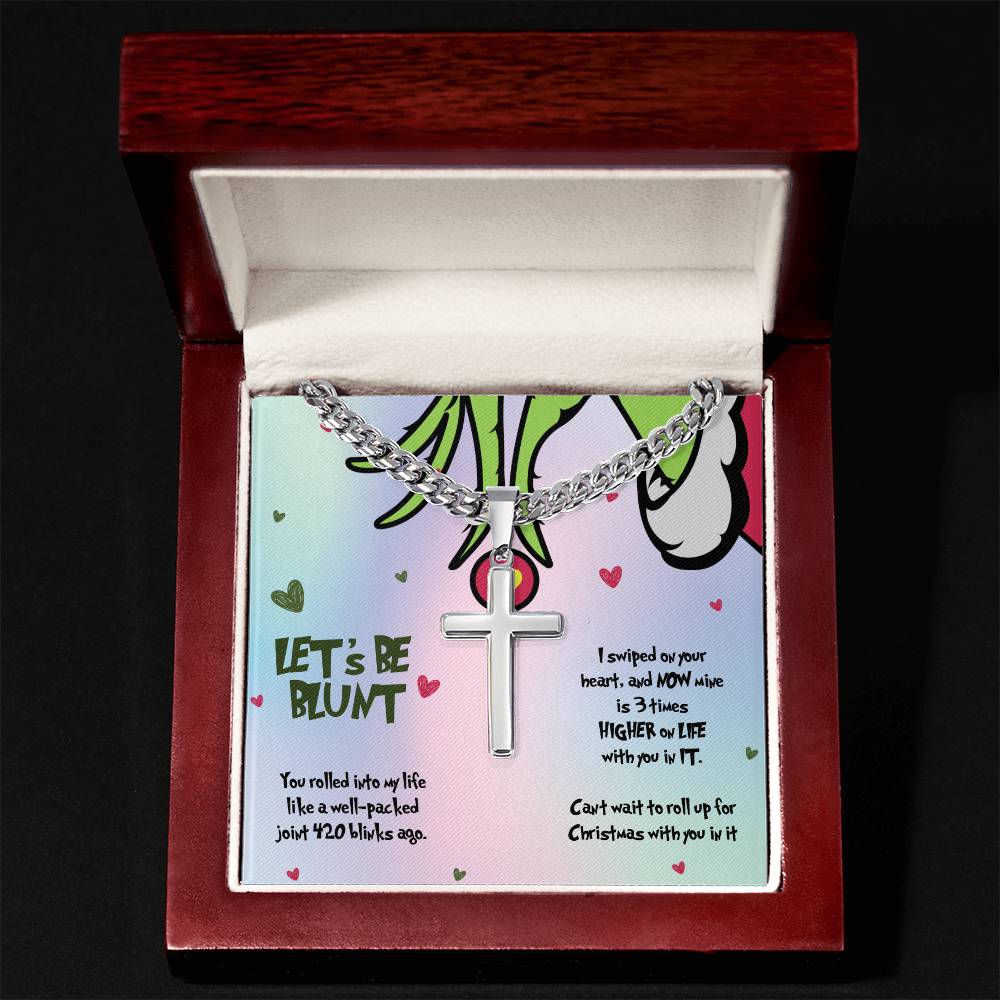 Personalized Stoner Bracelet for Boyfriend, Let's Be Blunt, Christmas Gift for Him, 420 Gifts for Men, Weed Marijuana Cannabis Jewelry