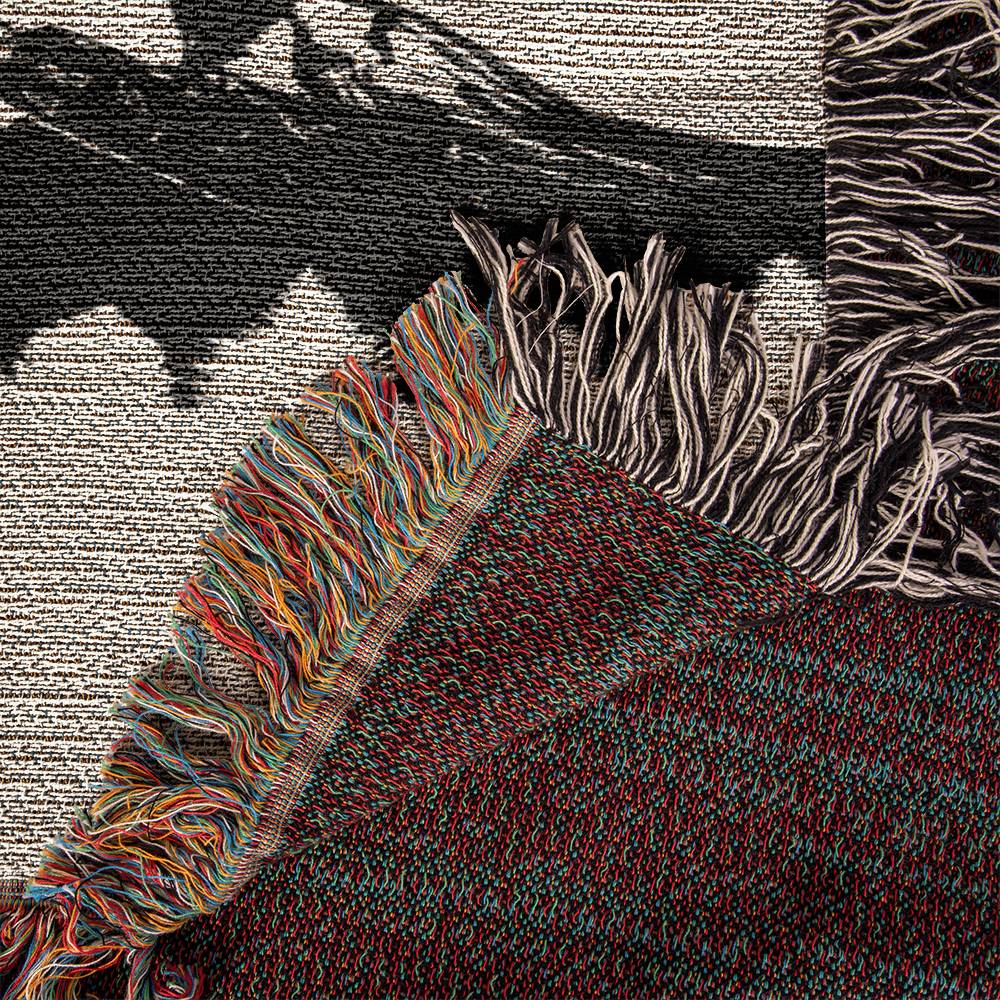 Climb The Mountain Woven Blanket, Housewarming Gift for Book Lover, Booktok Bookworm Tapestry Blanket, Birthday Gifts for Reader