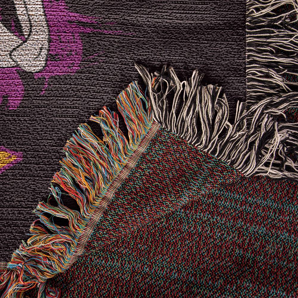 I Don't Have a Gender I Have Anxiety Woven Blanket, Finny Non Binary, lgbt Skeleton Blanket, Queer Anxiety Tapestry Blanket