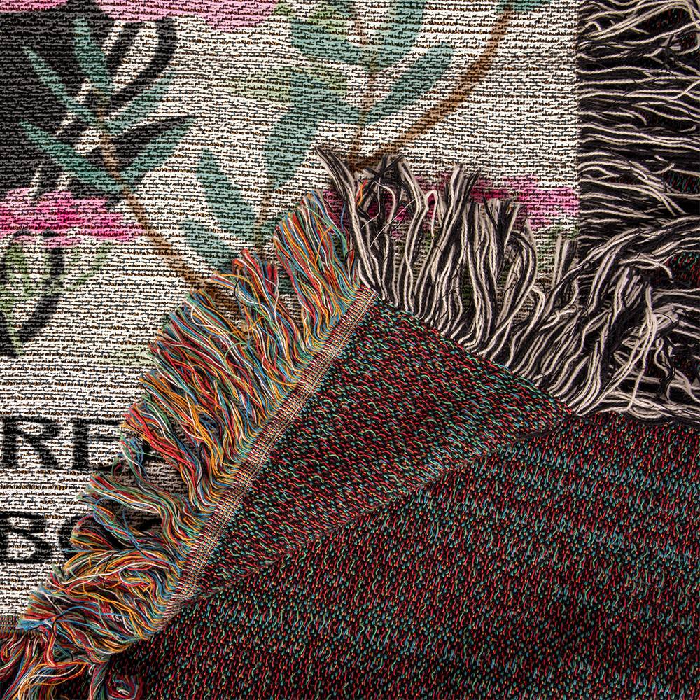 Bookish Woven Blanket, It's A Good Day To Read A Book Tapestry Blanket, Floral Skull Blanket, Reading Gift for Teacher, Librarian Gifts