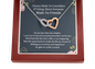 Chance Made Us Coworkers Bitching About Everyone Made Us Friends Interlocking Hearts Necklace | Farewell Gift for Coworker | New Job Gift | Fresh Start Gift for Coworker