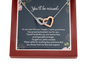 You'll Be Missed You Are Hard to Find And Impossible To Forget Interlocking Hearts Necklace | Farewell Gift for Coworker | New Job Gift | Fresh Start Gift for Coworker