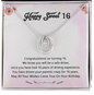 Funny Sweet 16 Birthday Necklace | Gift For Sweet 16th Birthday | Sweet 16 Birthday | Gift for Niece, Granddaughter