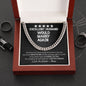 To My Excellent Husband Cuban Chain Link | Birthday Gift For Husband | Anniversary Gift for Man | Husband Funny Gift
