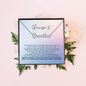 Breathe Cursive Necklace | New Beginnings Necklace Meaningful, Get Well Gift Be Strong Strength, Anxiety Necklace, Divorce Break Up, Encouragement Gift gift for her