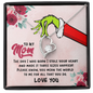 To My Mom Know You Mean The World To Me Forever Love Necklace | Gift to Mom from Daughter / Son | Mother's Day Gift for Mother