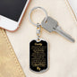 "Daddy to Be" You'Re My Superhero Luxury Military Keychain w. Engraving