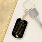 "Daddy to Be" w. ENGRAVING Keychain