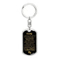 "Daddy to Be" You'Re My Superhero Luxury Military Keychain w. Engraving