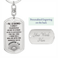 Be Strong And Courageous Personalized Addiction Recovery Keychain Gift, Narcotics Anonymous Gift, NA Sobriety, Sobriety Milestone, Sober Recovery