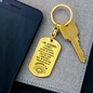 Be Strong And Courageous Personalized Addiction Recovery Keychain Gift, Narcotics Anonymous Gift, NA Sobriety, Sobriety Milestone, Sober Recovery