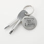 Promoted To Daddy 2021 Keychain | Pregnancy Announcement Reveal | Husband Daddy | Family Reveal | Baby Arrival
