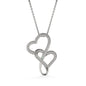 To My Love, You'Re My Perfect Match Double Hearts Necklace