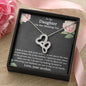 To My Daughter On Her Wedding Day Necklace, To Bride from Mother Necklace, Bride Jewelry Gift from Mother