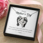 Baby Feet First Mother's Day Double Heart Necklace