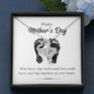 Baby Feet First Mother's Day Double Heart Necklace