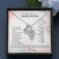 To My Mother-In-Law Double Hearts Necklace | Gift from Bride, Thank you for raising the man of my dreams, Mother in Law necklace