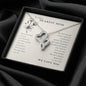 To Our Dearest Mom, We Love You from your children Double Heart Necklace