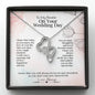 To My Best Friend On Your Wedding Day | Best Friend Wedding Day Gift, Best Friend to Bride Gift, Bride Jewelry Gift
