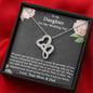 To Our Daughter On Her Wedding Day, Bride from Mother & Dad Necklace, Bride Jewelry Gift from Mom & Dad