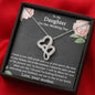 To My Daughter On Her Wedding Day Necklace, To Bride from Mother Necklace, Bride Jewelry Gift from Mother