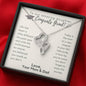 To Our Amazing Daughter, Congrats Grad Double Heart Necklace | High School, College, University Grad