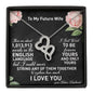 To My Future Wife Necklace, Engagement Gift for Future Wife, Sentimental Gift for Bride Groom, Fiance Gift for Her Valentine's , Fiance Gift