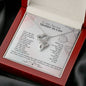 To My Mother-In-Law Double Hearts Necklace | Gift from Bride, Thank you for raising the man of my dreams, Mother in Law necklace