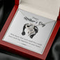 Baby Feet First Mother's Day Double Heart Necklace