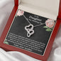 To My Daughter On Her Wedding Day Necklace, To Bride from Mother Necklace, Bride Jewelry Gift from Mother
