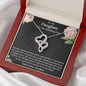 To My Daughter On Her Wedding Day, I am Next To You To Bride from Mother Necklace, Bride Jewelry Gift from Mother