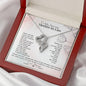 To My Mother-In-Law Double Hearts Necklace | Gift from Bride, Thank you for raising the man of my dreams, Mother in Law necklace