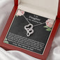 To Our Daughter On Her Wedding Day, Bride from Mother & Dad Necklace, Bride Jewelry Gift from Mom & Dad