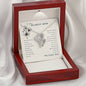 To Our Dearest Mom, We Love You from your children Double Heart Necklace