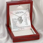 To My Mother-In-Law Double Hearts Necklace | Gift from Bride, Thank you for raising the man of my dreams, Mother in Law necklace