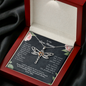 To My Dear Mommy Dragonfly Necklace | Gift to Mom from Daughter / Son | Mother's Day Gift for Mother