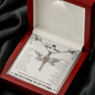 To My Work Bestie Dragonfly Necklace | Secret Santa Jewelry Gift, Christmas Gifts Work Friend Coworker, Work Wife Gift for Colleague