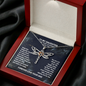 Dad Memorial Dragonfly Necklace, From Your Dad In Heaven Grief Gift, Sympathy Gift, Dad Remembrance Necklace, Dad Memorial Gift, Keepsake Condolence