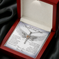 From My Mom In Heaven Dragonfly Necklace | Mom Memorial Necklace | Loss of Mother Gift | Mother Loss Sympathy Gift