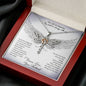 From My Husband In Heaven Dragonfly Necklace | Husband Memorial Necklace | Loss of Husband Gift | Husband Loss Sympathy Gift