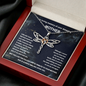 In Loving Memory Of Your Amazing Mother Dragonfly Necklace | Mom Memorial Necklace | Loss of Mother Gift | Mother Loss Sympathy Gift