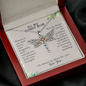 To My Bonus Mom I Will Always Be There Dragonfly Necklace | Gift for Bonus Mom from Step-Daughter, Step-Son