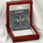 To Our Granddaughter, Live Your Dreams Dragonfly Necklace Your Grandma & Grandpa | Granddaughter Graduation, Birthday Gift
