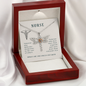 Nurses Are Like Angels Dragonfly Necklace | New Nurse, Nursing Graduation Gift Necklace, Nursing Student Gift
