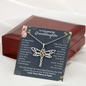 To Our Granddaughter, Live Your Dreams Dragonfly Necklace Your Nana & Papa, Granddaughter Birthday, Graduation Gift