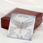 From My Dad In Heaven Dragonfly Necklace | Dad Memorial Gift Loss | Sympathy Loss of Father Gift | Father Memorial Gift
