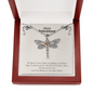 Happy Retirement Gift No More Clocks Dragonfly Necklace | Retirement Necklace for Women: Colleagues, Leave Job, Jewelry from Coworkers