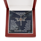 Dad Memorial Dragonfly Necklace, From Your Dad In Heaven Grief Gift, Sympathy Gift, Dad Remembrance Necklace, Dad Memorial Gift, Keepsake Condolence